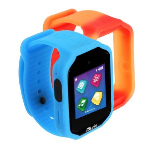 KURIO Kids Smart watch V2.0+ Bluetooth Camera Call Text Video 2 Straps - Blue