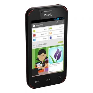 Tablets: Kurio Phone Kids 4 inch Sim Free Smartphone Unlocked Android 4GB Black + Free Hard Case