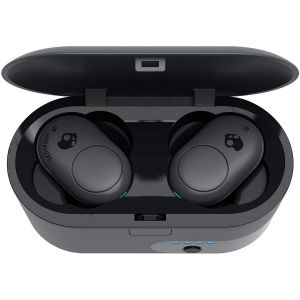 Headphones: SKULLCANDY Push True Wireless Bluetooth Rechargeable Ear Air Pods Headphones Mic - Grey