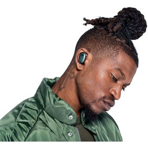 Headphones: SKULLCANDY Push True Wireless Bluetooth Rechargeable Ear Air Pods Headphones Mic - Grey