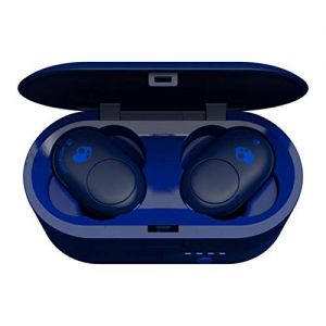 Headphones: SKULLCANDY Push True Wireless Bluetooth Rechargeable Ear Air Pods Headphones Mic - Indigo Blue