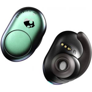 Headphones: SKULLCANDY Push True Wireless Bluetooth Rechargeable Ear Air Pods Headphones Mic - Psycho Tropical