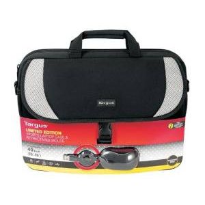 Targus Laptop Bag BEU3154-01p 16 inch Sports Notbook Case & Retractable Optical Mouse Bundle