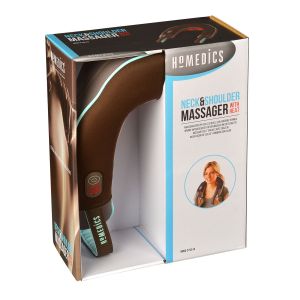 Homedics NMSQ-215 Battery Or AC Portable Neck & Shoulder Massager Heat Vibration