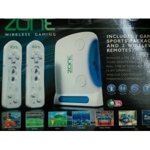 Zone Portable Wireless Games Console 2 Wimote Controller 7 Games In Car/Camper!