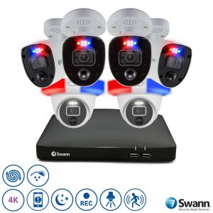 CCTV Systems: Swann Enforcer 4K CCTV Kit DVR 85680 2TB 4 x 4KRL 2 x 4KDER Cameras 856804RL2DE