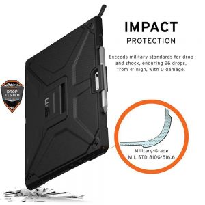 UAG - Metropolis Rugged Protective Case Microsoft Surface Pro X - Black