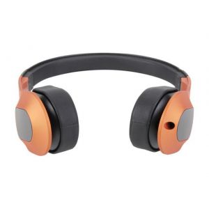 Headphones: KEF M400 On-Ear Hi-Fi Headphones For Apple iphone Mobile - Sunset Orange