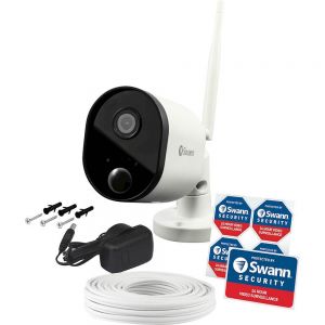 Swann 1080p HD Wi-Fi Outdoor Security Camera Outcam Motion Heat Night Audio Cloud Alexa