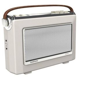 DAB Digital Radio: Goodmans OXFORD 2 DAB Plus Bluetooth NFC Digital FM RDS Radio Vintage Style Cream