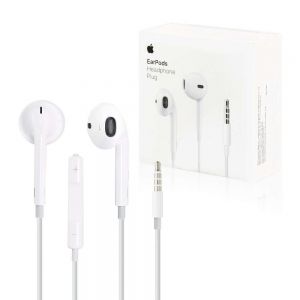 Headphones: Official Genuine Apple EarPods with 3.5mm Headphone Jack Plug MNHF2ZM/A - White
