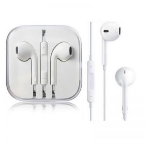 Headphones: Official Genuine Apple EarPods with 3.5mm Headphone Jack Plug MNHF2ZM/A - White