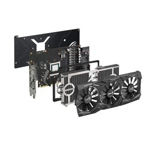 Graphics Cards: ASUS ROG STRIX RX VEGA 64 8GB OC 2048-Bit Graphics Card Gaming 4K VR HBM2 PCI