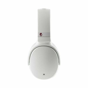 Headphones: SKULLCANDY VENUE Bluetooth Wireless Over-Ear Headphones Mic ANC Upto 24 Hr Battery - White/Crimson