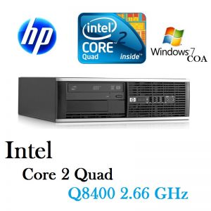 HP Elite 8000 SFF Desktop PC AU247AV Intel Core 2 Quad Q8400 1GB RAM 250 GB HDD