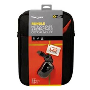 Targus BEU3124-01P 11.6 inch Netbook Case & Retractable Optical Mouse Bundle