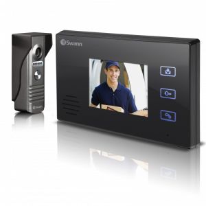 CCTV Cameras: Swann DP870C Doorphone Security Video Intercom Camera System With Colour LCD Monitor 