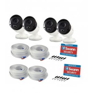 CCTV Cameras: Swann SWPRO-5MPMSB-P 5MP Super HD Thermal PIR IR Security Cameras For DVR-4980 – 4 Pack