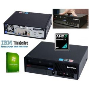 Refurb / Used PCs: IBM ThinkCentre USFF Windows 7 PC Computer AMD Athlon X2 64 3GB 80GB 5 Year Wty!