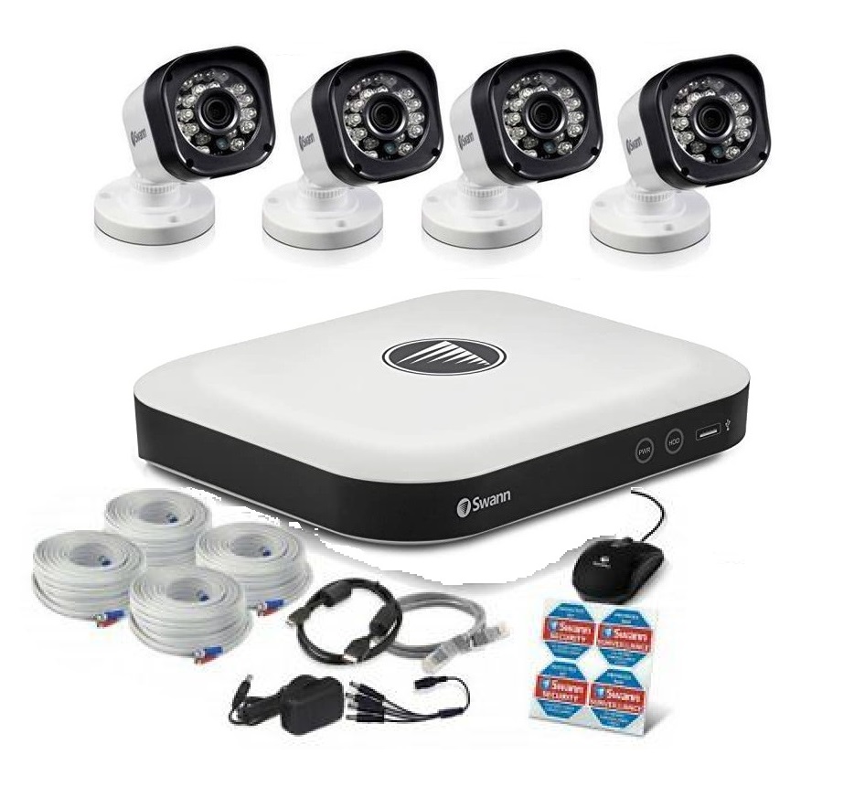 Swann DVR 8 5000 2TB Smart Security Alarm System 4 x HD Cameras ZigBee