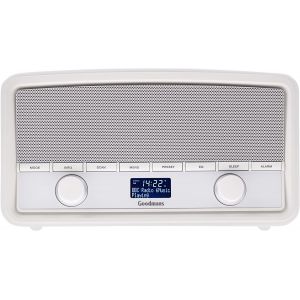 DAB Digital Radio: Goodmans Heritage Digital DAB+ & FM Radio with Bluetooth Streaming Piano White