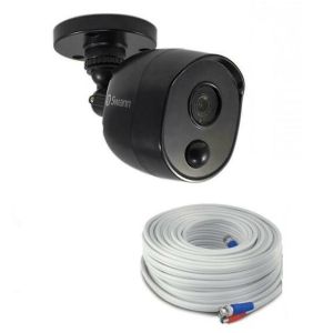 CCTV Cameras: Swann PRO-1080MSB Heat-Sensing 1080p 2.1mp HD Bullet CCTV Black Camera For 4575 4580 4550 4480