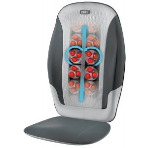 Homedics SBM-380H Upper Lower Back Neck Shoulder Heat Dual Knead Massage Ch...