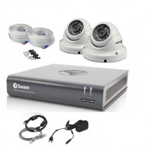 Swann DVR 4575 4 Channel 1TB HD Digital Video Recorder 2 x Pro-T854 Dome Cameras CCTV Kit