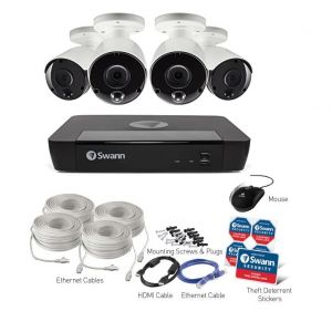 Swann NVR 8580 4K 8 Channel CCTV Security System 2TB 5MP Thermal 4x NHD-865 Camera kit