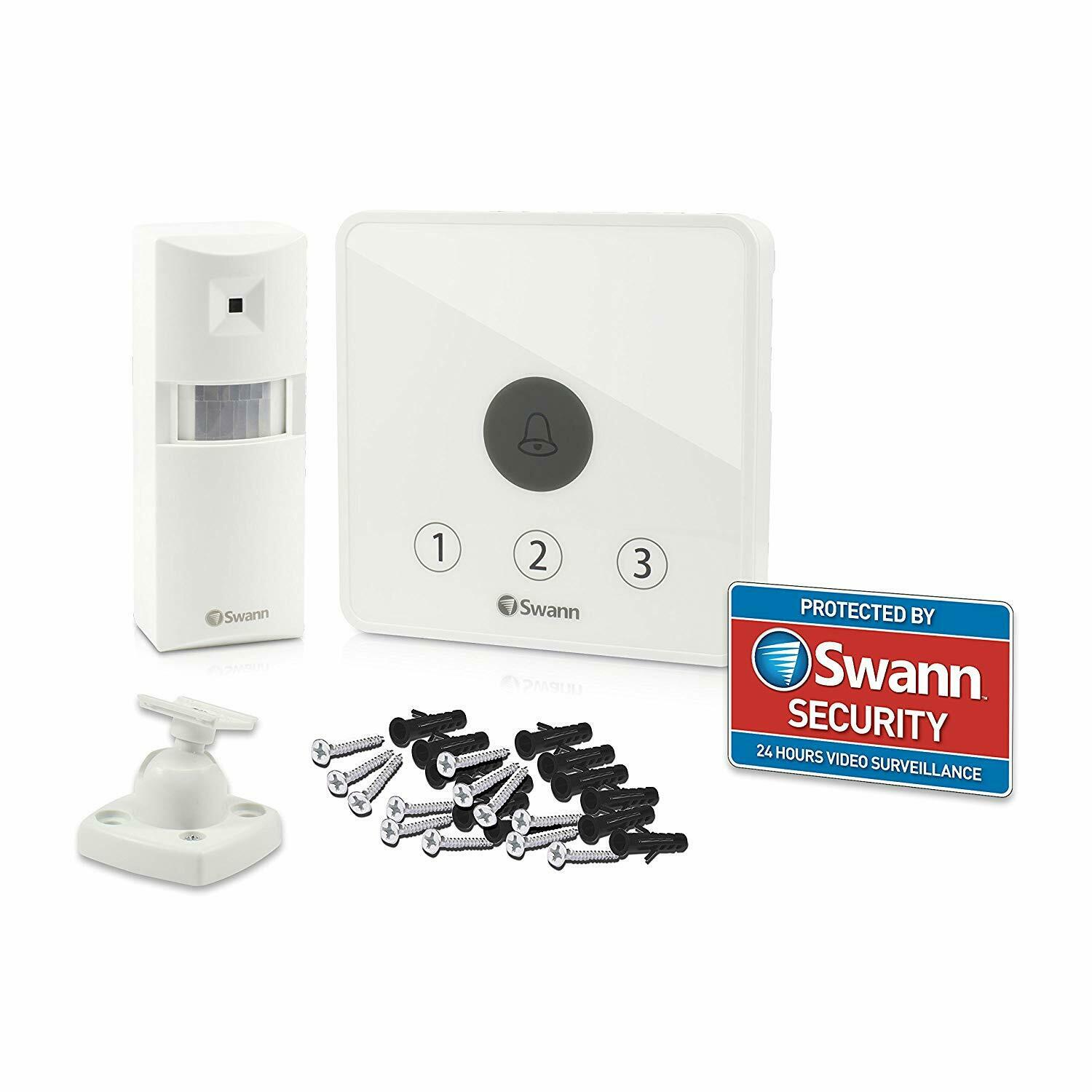 Swann Wireless Home Driveway Gate Alert Kit DIY Motion Detection Alarm