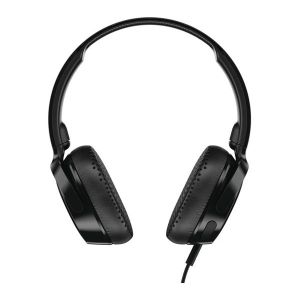 Headphones: Skullcandy RIFF On-Ear Wired Headphones with Mic Fordable Track Control - Black