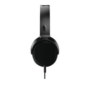 Headphones: Skullcandy RIFF On-Ear Wired Headphones with Mic Fordable Track Control - Black