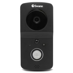 CCTV Accessories: Swann DP720 HD 720P WiFi Wireless Smart Video Doorbell Rechargeable + Extra Chime Unit