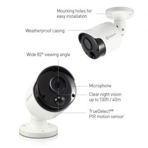 CCTV Cameras: Swann NHD-865 5MP Thermal Motion Sensing HD Bullet Security Camera For NVR-7450