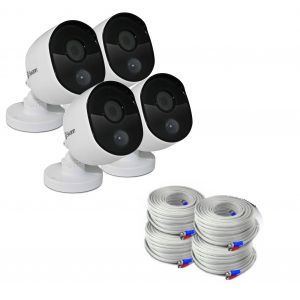 CCTV Cameras: Swann PRO-1080MSB Heat-Sensing 1080p 2.1mp HD Bullet CCTV Camera For 4575 4580 4550 4480 - 4 PACK