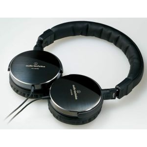 Headphones: Audio Technica ATH-ES700 Wired Closed Back On Ear Headphones - Black