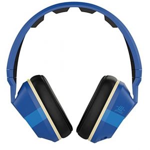 Headphones: SKULLCANDY CRUSHER Wired Headphones Mic Remote Supreme Sound Bass control - Royal Blue