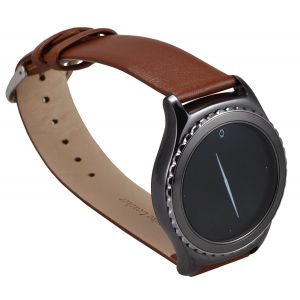 Gadgets & Gifts: Official Samsung Gear S2 Strap Classic Smartwatch Band Leather ET-SLR73 Brown