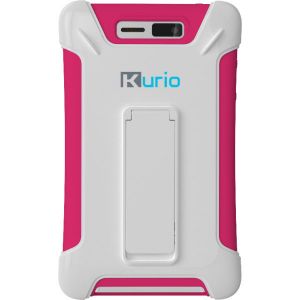 Tablet Accessories: Kurio Touch 4S Pocket Tough Case with Kick Stand Full Access Soft & Hard Shell - Pink