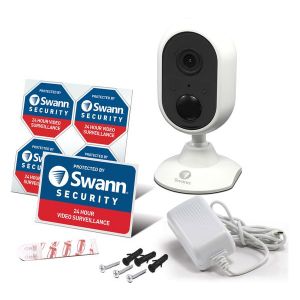 CCTV Cameras: Swann 1080p HD Wi-Fi Indoor Security Camera INDCAM Motion Heat Night Audio Cloud Alexa