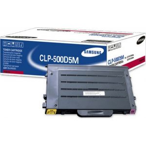 Printer Accessories: Original Genuine Samsung CLP-500D5M Magenta Toner Cartridge For Samsung 500/550 Printer