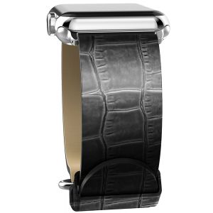 Gadgets & Gifts: Genuine Leather Strap Apple Watch X-Doria Lux Band Chrome Pin Buckle 42mm Black