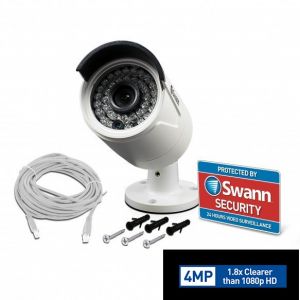 Swann NHD 818 CAM NVR 4MP Super HD CCTV Security Network Camera PoE Waterproof