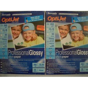 Printer Consumables: Optijet Professional Glossy PhotoPaper  50 sheets 127x178 mm 260 gsm