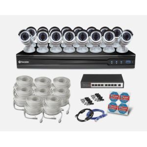 Swann NVR16-7400 8 Channel NVR Recorder 16x SWNHD-818 Cameras 4MP Kit cctv RARE!!