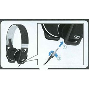 Headphones: Sennheiser Urbanite XL 506085 Wired Over-Ear Headphones IOS Version 110dB Black