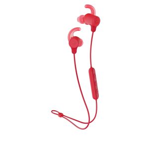 Headphones:  SKULLCANDY Jib+ Active Wireless Rechargeable Bluetooth Earphones 8H Battery Mic - Red