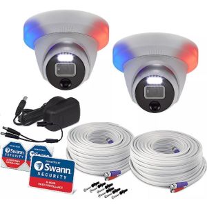 Swann PRO-4KDER CCTV Camera 4K Ultra HD Enforcer Dome Flashi