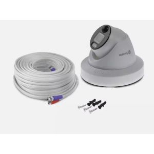 CCTV Cameras: Swann PRO-4KDER CCTV Camera 4K Ultra HD Enforcer Dome Flashing Lights DVR-5680