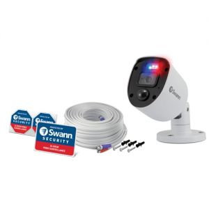 CCTV Cameras: Swann 1080SL Full HD 1080p Enforcer Bullet CCTV Camera Flashing Lights DVR 4680 - Single Camera